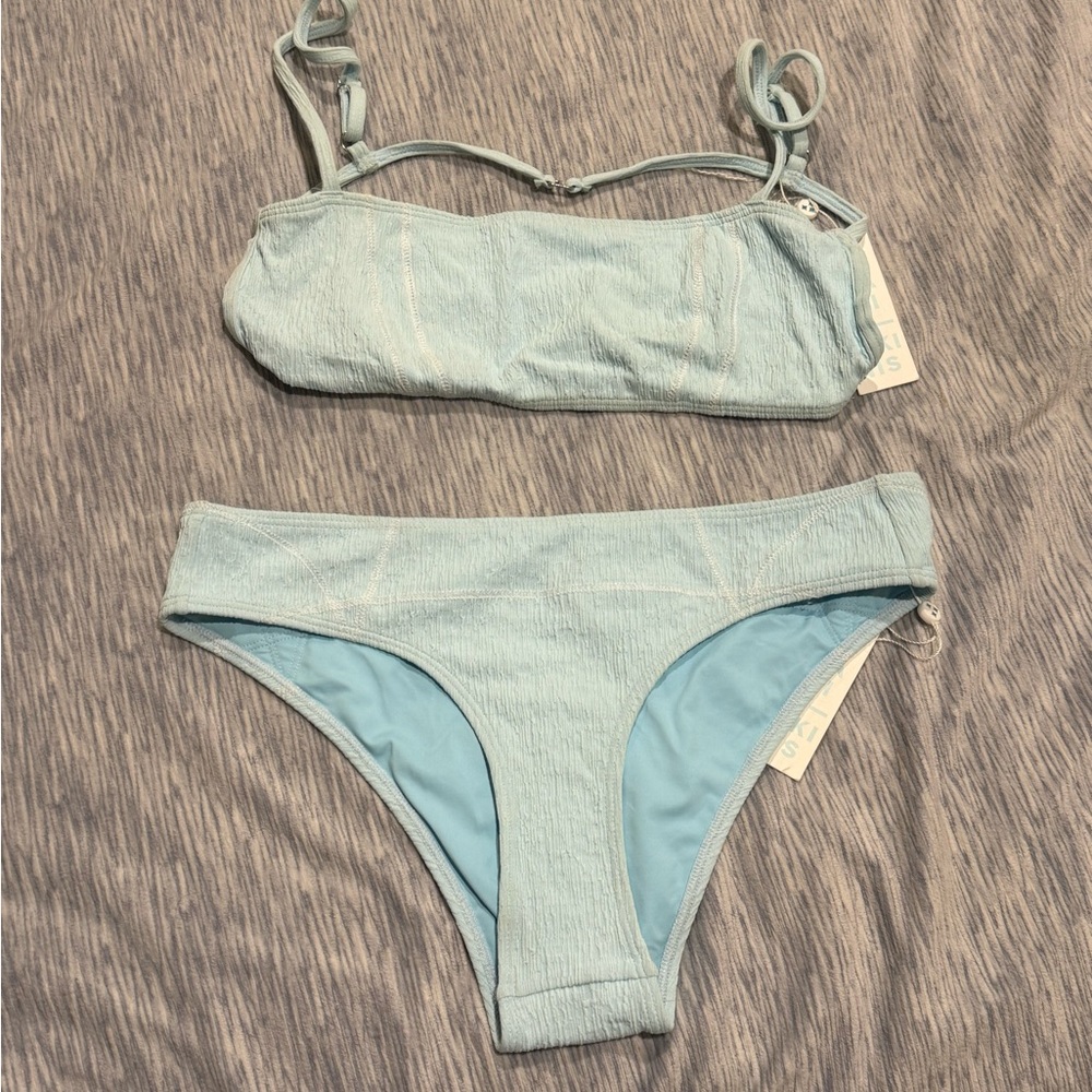 Frankie's Bikinis Sky Blue Swimwear